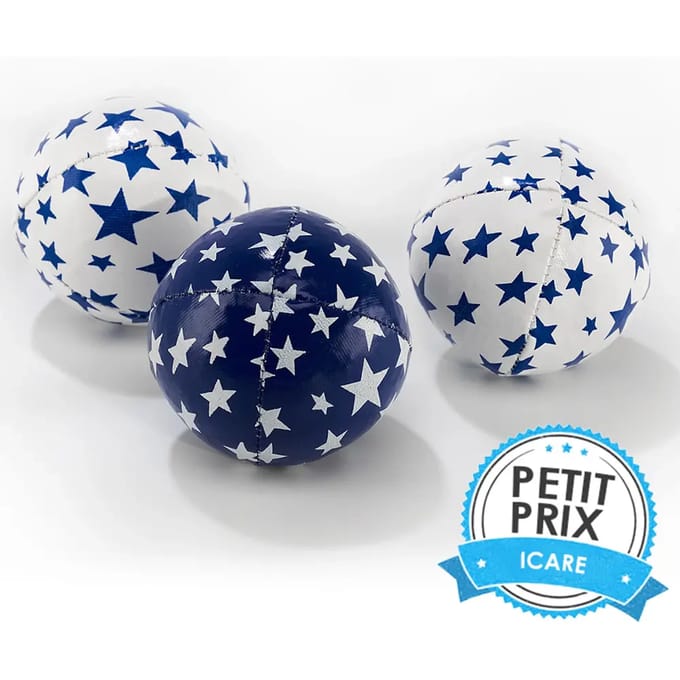 Acrobat - Set 3 Juggling Balls Junior (80 g) white & blue