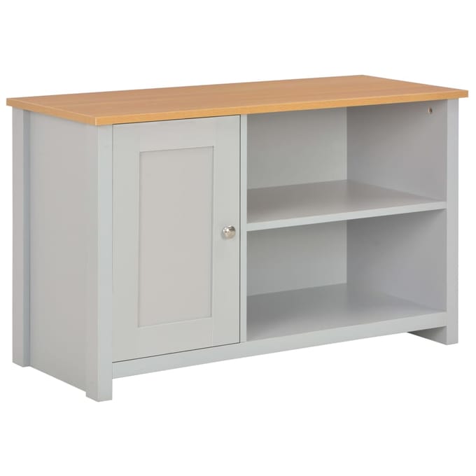 vidaXL - Tv-meubel - 95x39x58 - cm - grijs
