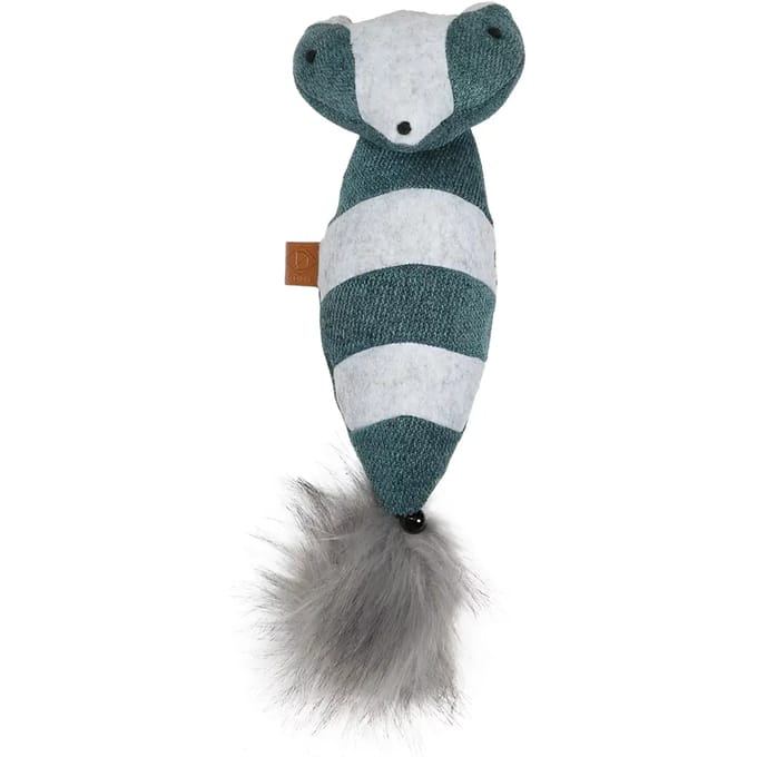 D&d Home - Kattenkruid - Kat - Rocco Trappelkussen Wasbeer 40x11cm Blauw - 1st