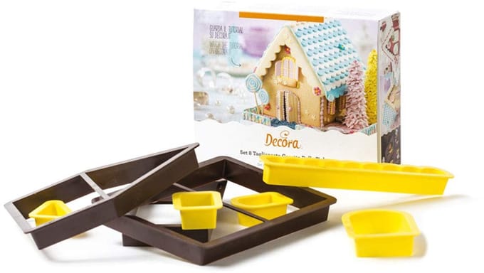 Decora 0255162 Sprookjeshuis koekjesvormpjes, 8 stuks, 17 x 20 x 5 cm