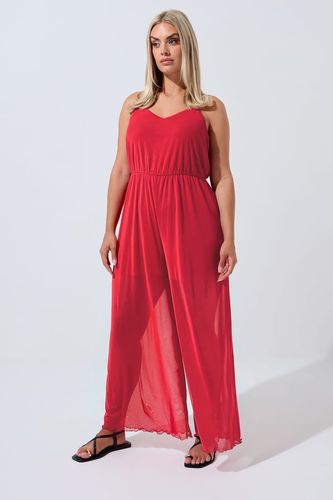Limited Collection Rode Mesh Jumpsuit Size 48