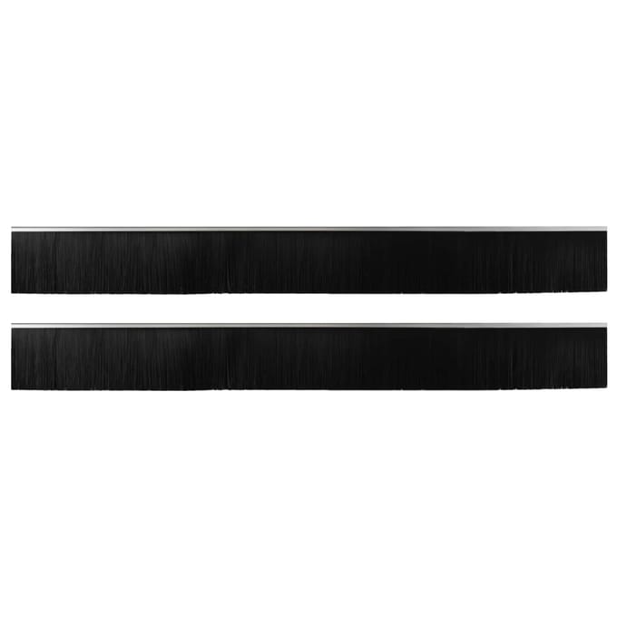 vidaXL - Zelfklevende - Deurborstels - 2 - st - zilver - 100 - cm - Aluminiumlegering