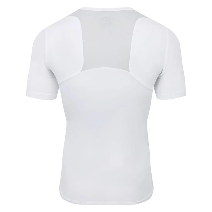 Umbro Unisex Elite V-hals Base Layer Top voor volwassenen (Wit)