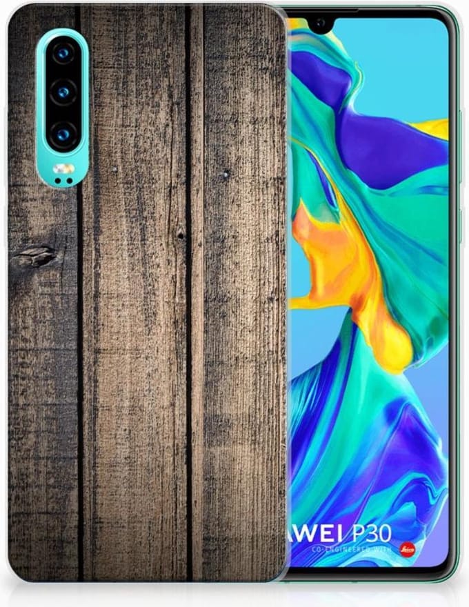 Huawei P30 Bumper Hoesje Steigerhout