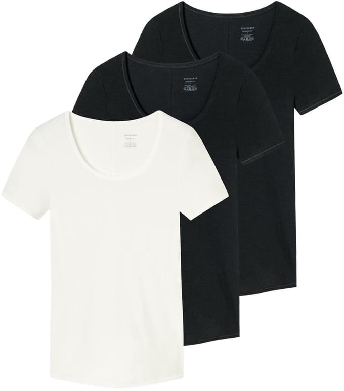 Schiesser Dames onder t-shirts 3 pack Personal Fit