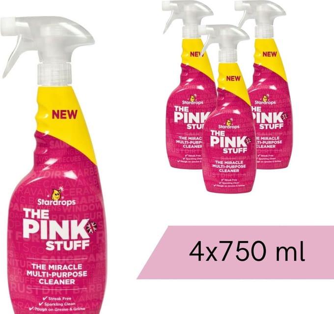 The Pink Stuff - Multi-Purpose Cleaner Spray 4 x 750 ml - Voordeelverpakking