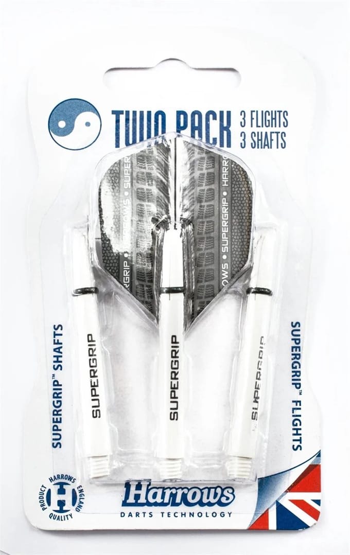 Harrows supergrip twin pack flight/shaft