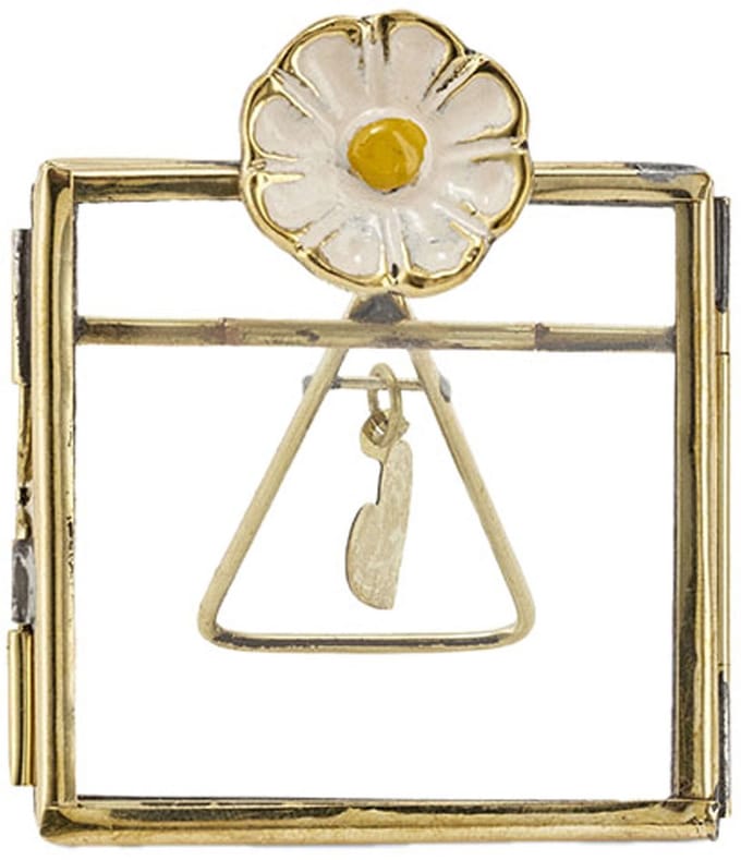 Doing Goods Fotolijstje - Posy Daisy Frame Mini - Messing/Glas