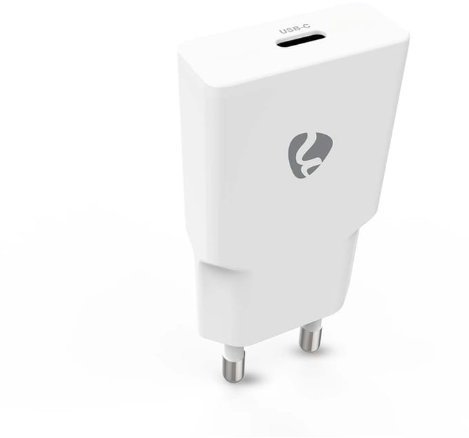 Nedis Oplader - 20 W - GaN - PD3.0 - 1.67 / 2.22 / 3.0 A - Outputs: 1 - USB-C - Automatische Voltage Selectie - Wit