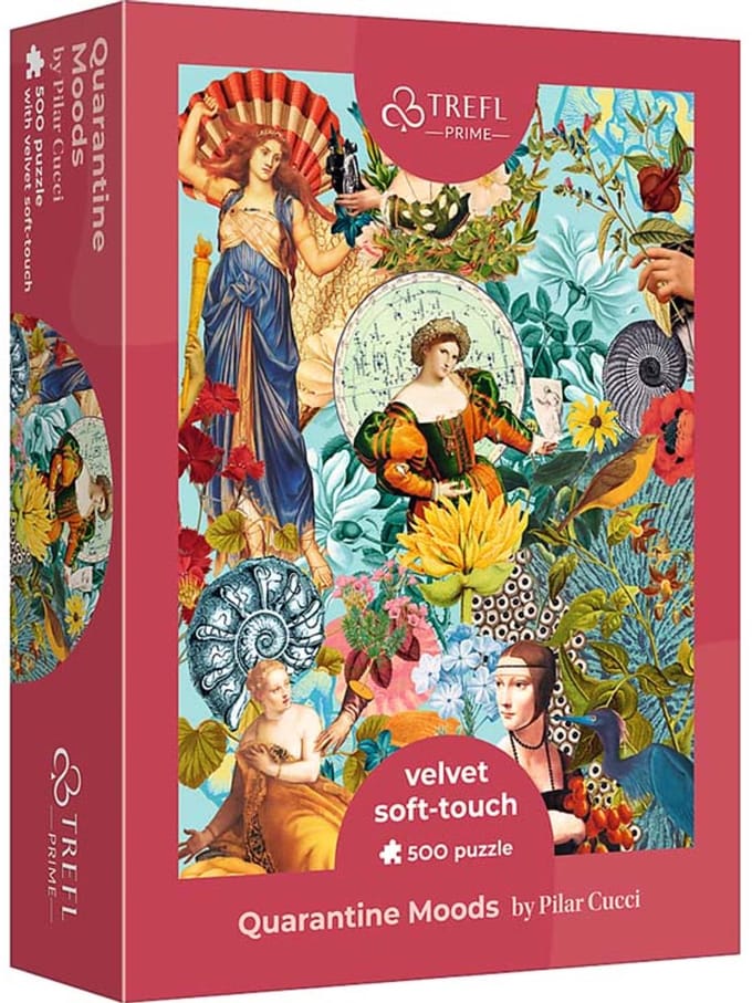 Trefl puzzel 500 stukjes - Quarantine Moods FSC karton kleurrijk.