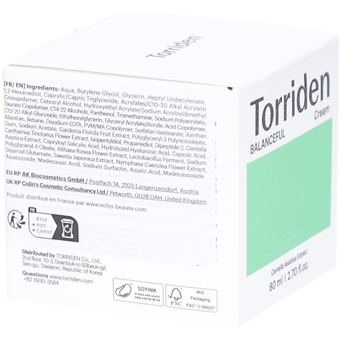 Torriden - Balanceful Cica Cream 80ml - Gezichtscrème