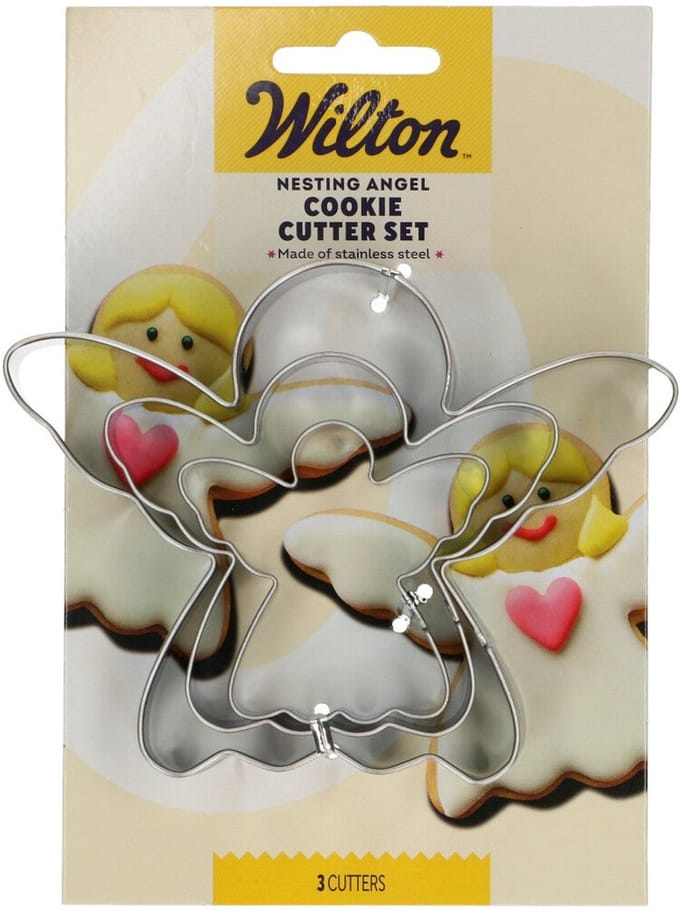 Wilton Nesting Koekjesuitsteker - Engel - Set/3 - Uitsteekvormpjes - Koekjes Vorm