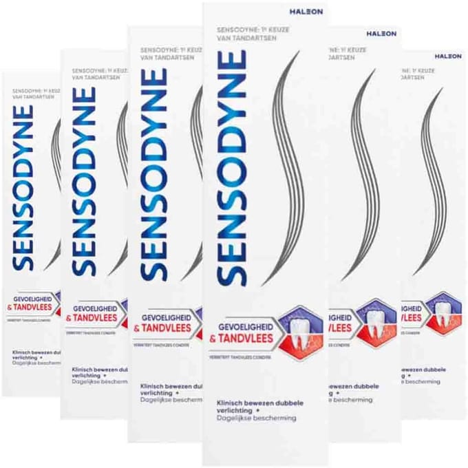 Sensodyne - Tandpasta - Gevoeligheid & Tandvlees - 75ml x 6