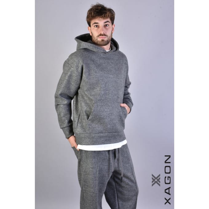 Xagon blouse Hoodie Mannen Grijs