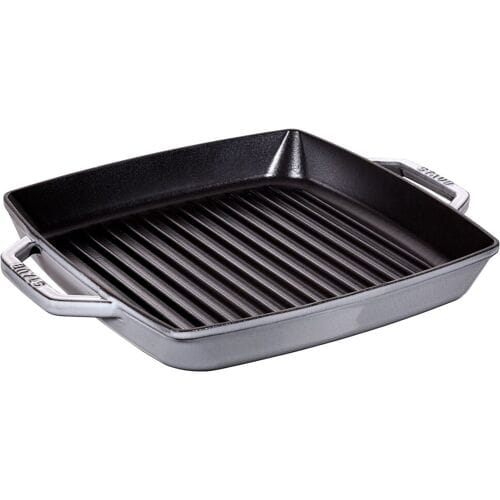 STAUB GRILL PANS - Grillpan - 280x280mm - Gietijzer - Grafietgrijs