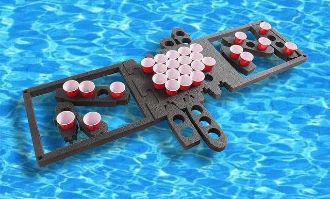 Drijvende Bier Pong Tafel met Schuim van 2 Inch