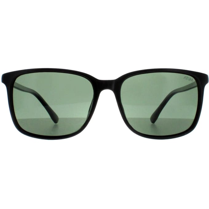 Atum Quill C2 glanzend zwart g15 groene zonnebril