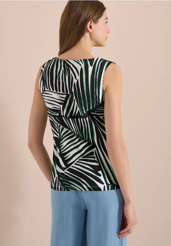 Jersey top met grafische print