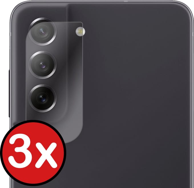 Camera Lens Protector - 3 Stuks - Geschikt voor Samsung Galaxy S21 FE - Camera Screenprotector - Beschermglas - Gehard Glas - Tempered Glass - Screen Protector