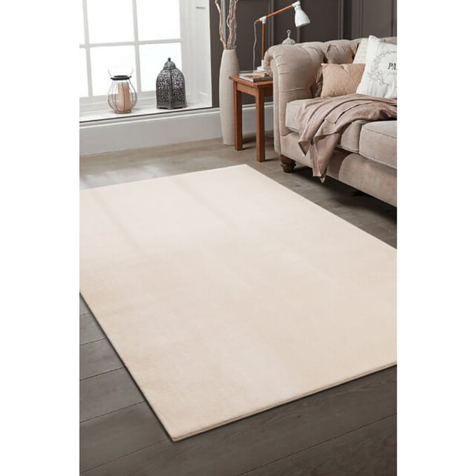 Relax Samba - Wasbaar Effen Vloerkleed - Uni Tapijt - Creme- 200x290 CM