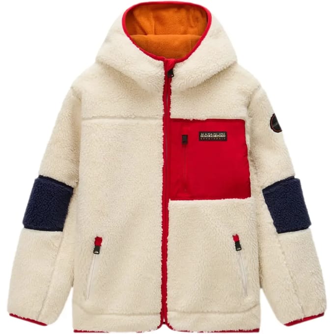 Kinderjack met rits en capuchon Napapijri Yupik