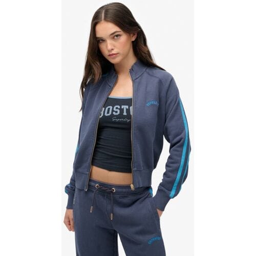 Superdry Essential Logo Trainingsjack Blauw Grootte: 44