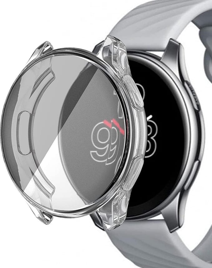 Screenprotector + Hoesje geschikt voor OnePlus Watch - Transparant