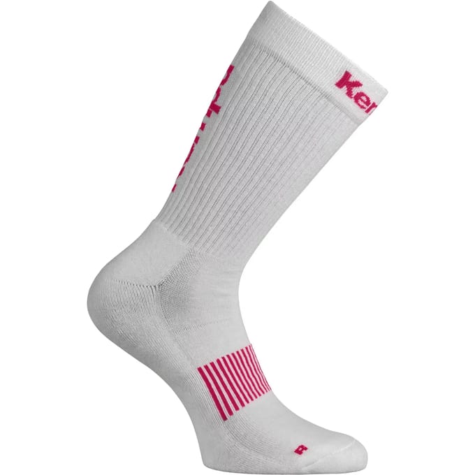Kempa Logo Classic Sokken - Wit / Roze - maat 46-50