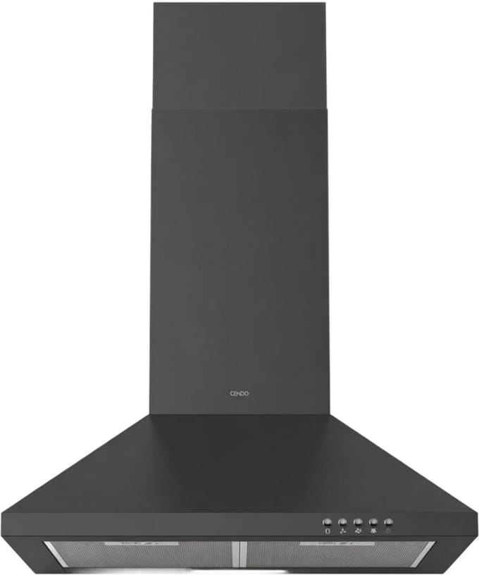 CENDO BMB536PDZ - Wand Afzuigkap - 60 cm - Piramide - Zwart