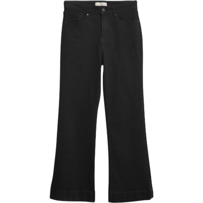 White Stuff Hattie Flare Black Denim Größe: 10 REGULAR | Ausgestellte Hosen Outlet | Damen | Schwarz