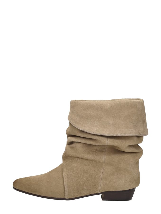 Shoecolate - Enkellaarsjes Hak Beige 40