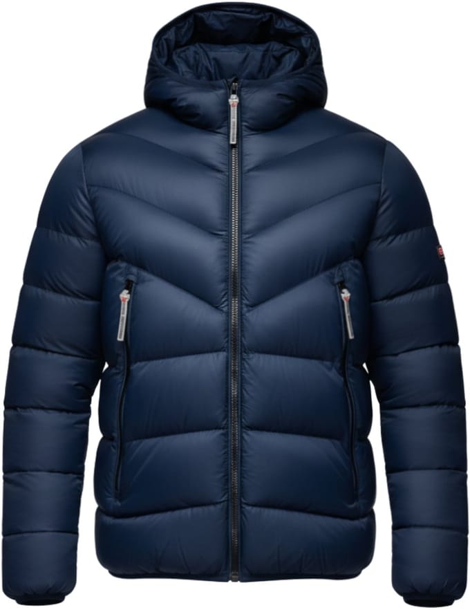 OMBRE Jas - Polyamide - Rits - Effen Marine XL