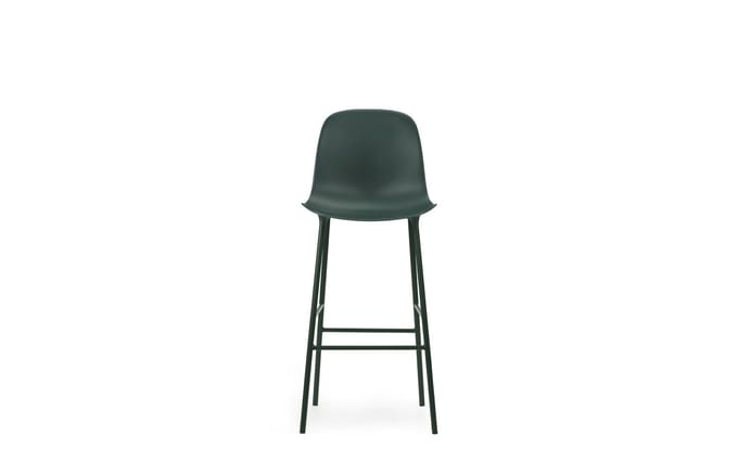 Normann Copenhagen Form Barstoel staal - groen - 75 cm