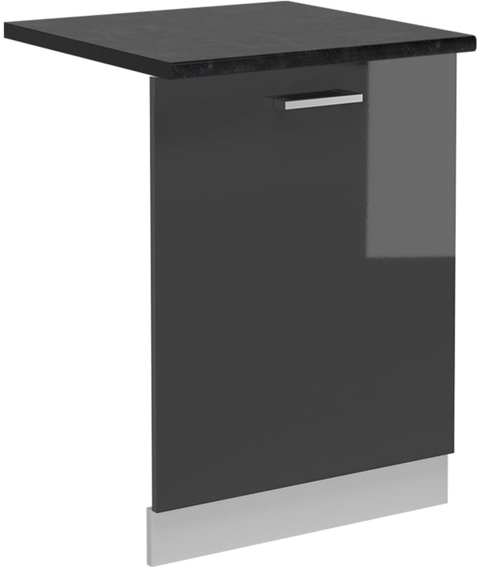 Vicco R-Line Vaatwasserfrontpaneel – 60 cm, WB Antraciet Antraciet Hoogglans