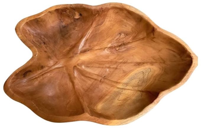 Varios-schaal-decoratieschaal-teakhout-serveerschaal-26x40