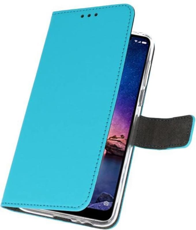 Bestcases Pasjeshouder Telefoonhoesje XiaoMi Redmi Note 6 Pro - Blauw