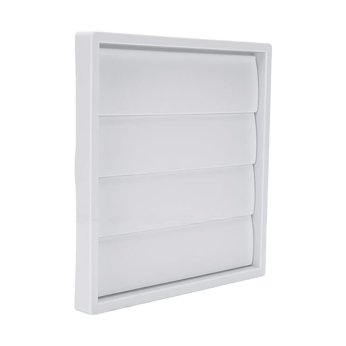 Couvercle de ventilation à gravité externe Monté au mur Grille de ventilation à persiennes auto-fermante Bloque les oiseaux Petits animaux indésirables pour 5 Inch Vent Interface 125mm