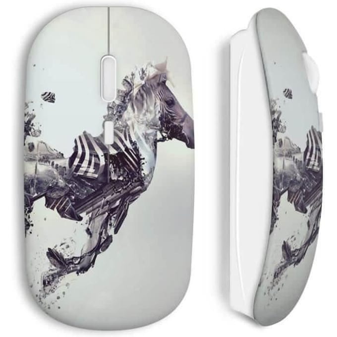 Souris sans Fil Zèbre design