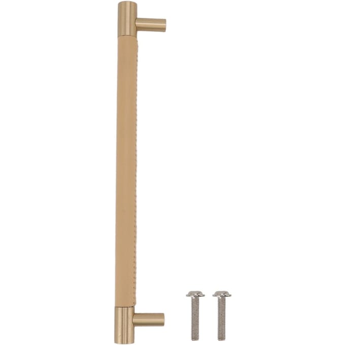 Kastdeurhandgreep 224MM Gatafstand Leer Messing Licht Luxe Kast Stang Trekhandgreep voor Thuis