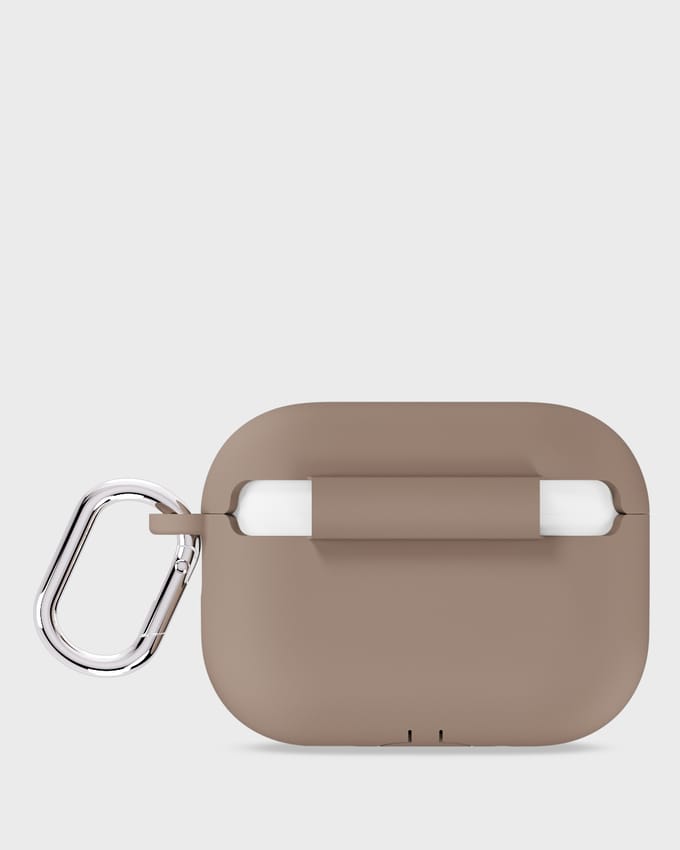 Holdit Solid Silicone Case voor de Apple AirPods Pro 3 - Mocha Brown