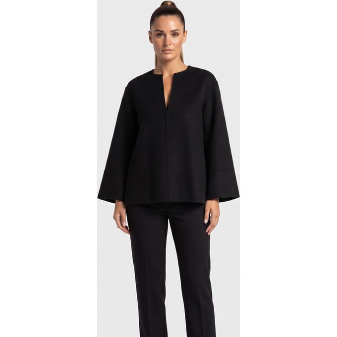 ARKET Devon Doublé Top Black Taglia: 36 | Maglie a manica lunga Outlet | Donna | Nero