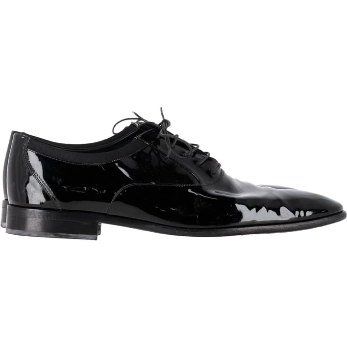 Salvatore Ferragamo Veterschoenen in Zwart Patentleer