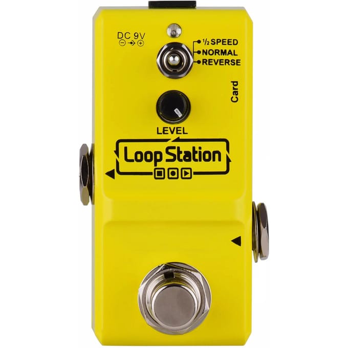 Ammoon Loop Station Mini Guitar Looper Effectpedaal 10 minuten opnametijd 3 werkmodi True