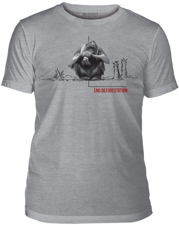T-shirt End Deforestation Orangutan Tri-Blend M