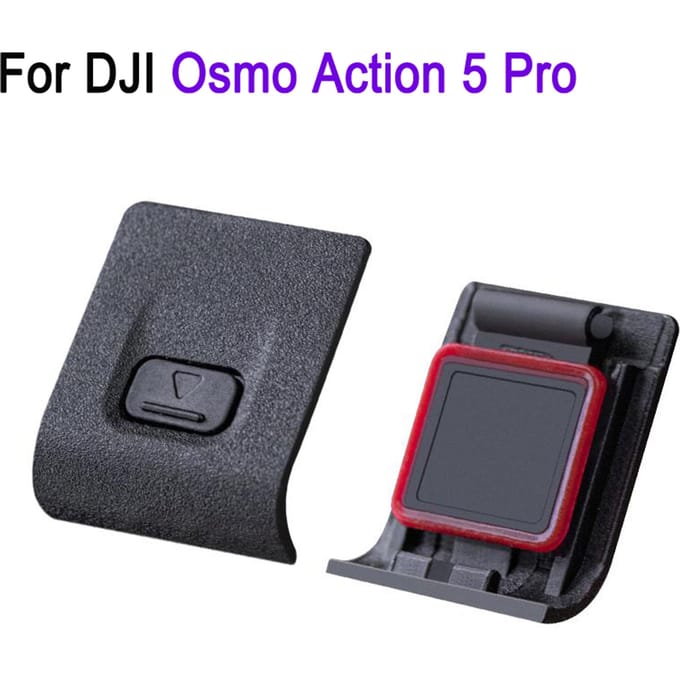 PULUZ ABS Data Port Zijkap Vervanging Voor DJI Osmo Action 5 Pro, Voor DJI Action 5 Pro Camera USB Data Interface Kap Vervanging