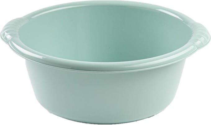PlasticForte Afwasteiltje - 15 liter - mintgroen - rond - afwasbak - 46 x 17 cm