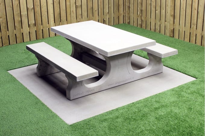 Rockwood® Betonnen Picknickset Massief 1.80m