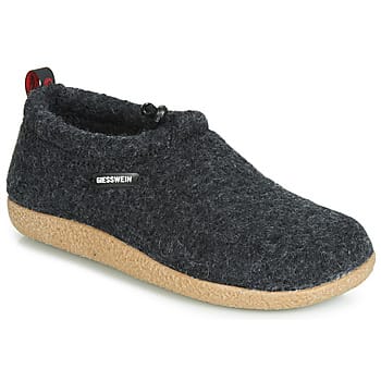 Pantoffels scheerwollen walkmateriaal Van Giesswein grijs