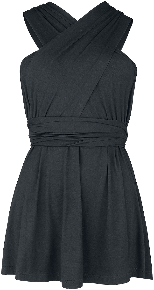 Black Premium by EMP Zwarte tanktop met meerdere draagmogelijkheden - Dames - M