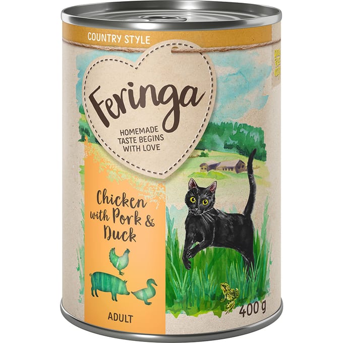 Feringa Country Style Menu 6 x 400 g - Kip, Eend, Varken